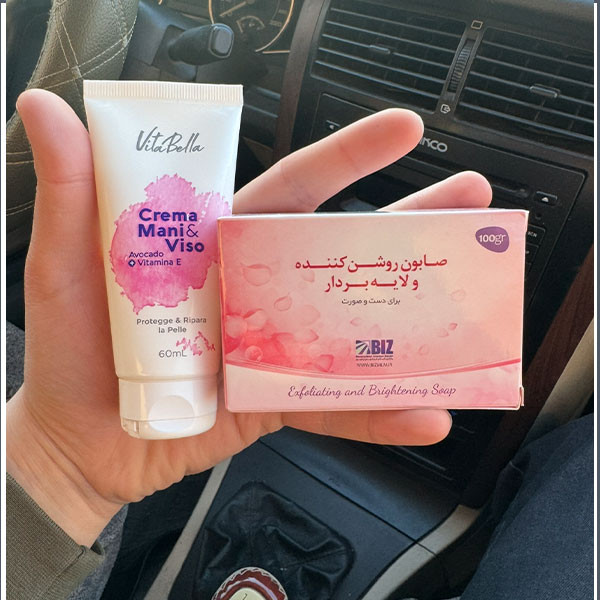 پک کرم و صابون روشن کننده